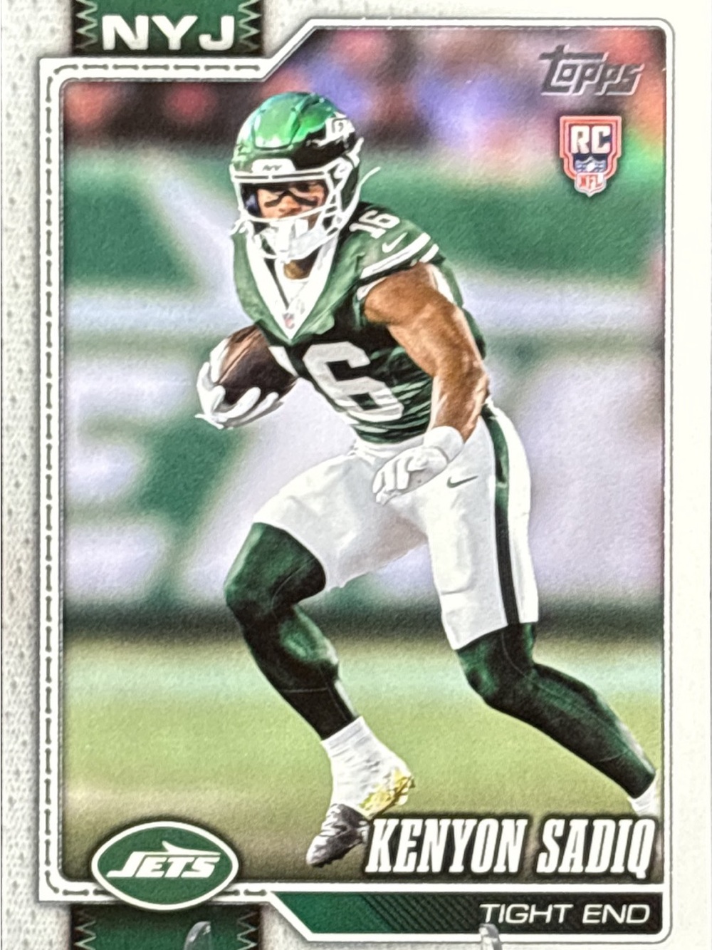 Topps Kenyon Sadiq Jets Rookie Football Trading Card